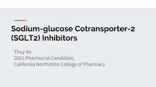 Sodium Glucose Cotransporter2 SGLT2 Inhibitors For Type II Diabetes [upl. by Mccready843]