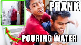 POURING WATER 🪣 ON BROTHER PRANK 🤪  OPENING APPAS GIFT 🎁  VelBros Tamil [upl. by Sokem405]