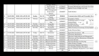 CSJMU BA 6th semester Exam Date Sheet 2024  CSJMU Exam Date Sheet 2024  kanpur university csjmu [upl. by Bokaj]