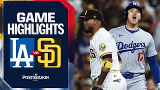 Dodgers vs Padres NLDS Game 4 Highlights 10924  MLB Highlights [upl. by Strade]