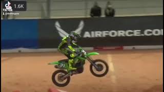 McAdoo crash at Atlanta Supercross 3 2021 [upl. by Carlee]