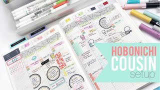 hobonichi cousin  planner setup  JAN 2021 [upl. by Luhem496]