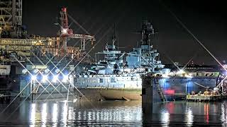 USS Texas  Dry Docking Time Lapse [upl. by Ordnagela]