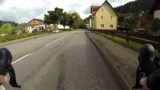 HD Ride on the B462 from Baiersbronn to Schönmünzach Black Forest Germany [upl. by Nuajed]