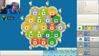 Catan Pro Plays KILLER Road Builder Feat Live Voice Chat [upl. by Gunilla]