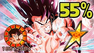 NO DUPES 55 SAIYAN SAGA LR KAIOKEN GOKU SHOWCASE Dragon Ball Z Dokkan Battle [upl. by Sidman]