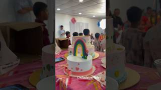 Cake decoration for kids  kid’s cake cake  kids birthday cake explorepage cake ytshorts [upl. by Sezen]