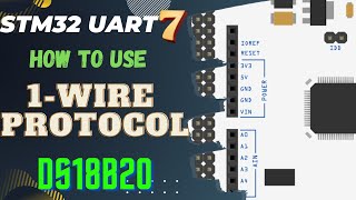 STM32 UART 7  OneWire Protocol  Interface DS18B20 [upl. by Gery]