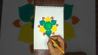 Easy rangoli designs Diwali special🪔🎇🥰 Happy Diwali to allHappy Lakshmi Pujashortsfeed rangoli [upl. by Nortal908]