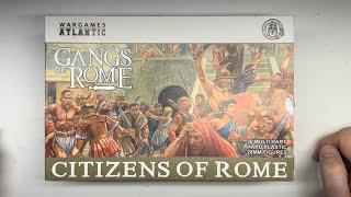 Let’s Look at Wargames Atlantic Citizens of Rome  Plastic Miniature Review [upl. by Sueaddaht]