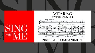 Widmung  Accompaniment Medium Voice  Schumann [upl. by Nywrad73]