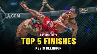 Kevin Belingons Top 5 Finishes  ONE Highlights [upl. by Adnarb]