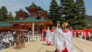 Kagura Dance at Heian Jingu in Kyoto [upl. by Tireb]