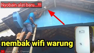 NEMBAK WIFI JARAK JAUH PAKE MODE REPEATER 100 BERHASIL [upl. by Kelton234]