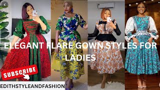 Elegant flare dress styles for ladiesfashionable African clothes for African women [upl. by Ainosal]