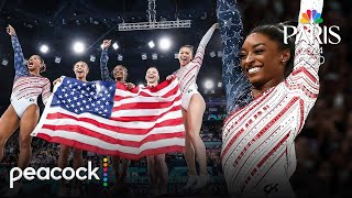 Simone Biles Leads Team USA to Gold with Unforgettable Floor Routine  Paris Olympics [upl. by Madanhoj]