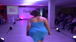 Fashion Weekend Plus Size 2017  plus size women pajamas  Walks In Slow Motion  Fashion Show [upl. by Veriee]