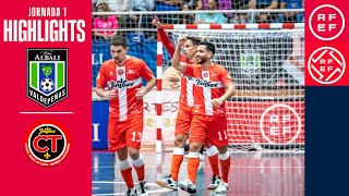 Resumen PrimeraDivisiónFS  Viña Albali Valdepeñas 12 Jimbee Cartagena  Jornada 1 [upl. by Aihsenat]