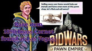 Rare item 1890 Brass Cornet found at Las Vegas Bid Wars Pawn Empire [upl. by Hpsoj]