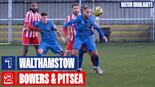 Walthamstow 12 Bowers and Pitsea  Match highlights [upl. by Nnyltak]