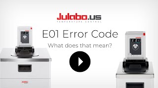 E01 low liquid alarm error code on JULABO circulators [upl. by Enirehtahc]