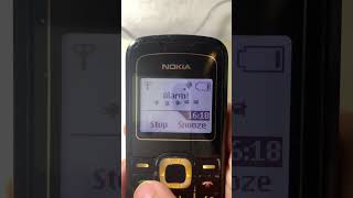 Nokia 1202 alarm has battery empty shorts [upl. by Etnemelc761]