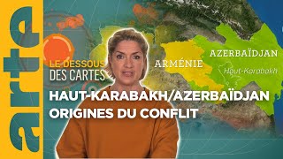 Haut Karabakh  Azerbaïdjan  origines du conflit  Temps forts 2023  Le dessous des cartes  ARTE [upl. by Richelle834]