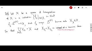 Algebraic Topology  Lecture 19  Euler Characteristic [upl. by Aoket]