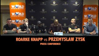 Roarke Knapp vs Przemyslaw Zysk press conference [upl. by Bluefarb]