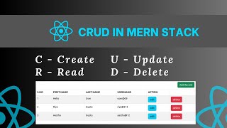 FullStack CRUD Operations Application with Node JS amp React Js  MERN Stack coding mern [upl. by Naesad51]