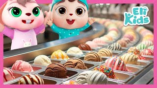 Ice Cream Factory Fun  Eli Kids Songs amp Cartoons [upl. by Marras]