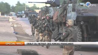 Mali  Début du retrait des forces françaises [upl. by Hayarahs317]