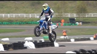 UK SUPERMOTO MICHELIN CUP 2014 RD2 [upl. by Ayotol57]