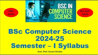 FY BSC Computer Science syllabus according to NEP 2020 to colleges under SPPU [upl. by Fulmer]