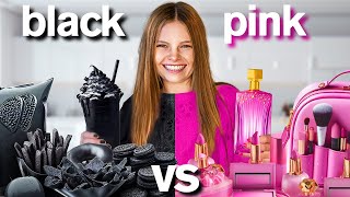 Eating amp Buying Everything in One Color ft epic pink room makeover [upl. by Lorien]