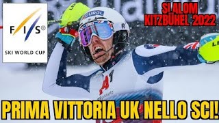 SCI Slalom KITZBÜHEL 2022 DAVE RYDING nella storia quotFuoriquot VINATZER e NOEL [upl. by Price]