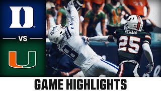 Duke vs Miami Game Highlights  2024 ACC Football [upl. by Deys]