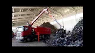 Gru per rottami Marchesi  Marchesi recycling crane M15R 1192 [upl. by Michon773]