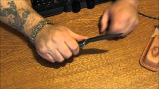 Knife Review Case USA Lg Folding HunterSkinner Stamina Wood Knife [upl. by Roby328]