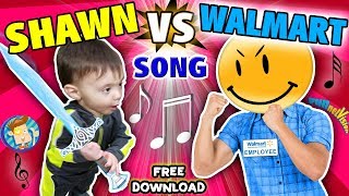 BABY SHAWN vs WALMART Kids Rap Song Touch amp Rhyme Challenge FUNnel Vision Music Video Vlog [upl. by Esyli]