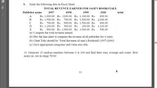 BA Programme Semester 1 Computer Practical Spreadsheet 10 Random Number [upl. by Jock]