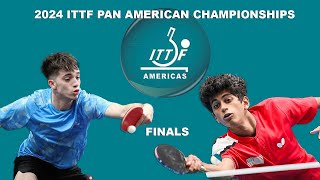 🏓Naresh S Vs Lorenzo S Mens Finals 2024 Pan Am Championships highlights sports [upl. by Aleirbag]