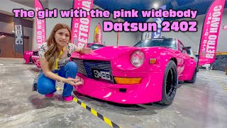 I meet the girl who built the PINK widebody Datsun 240Z VH41 engine [upl. by Shaine]