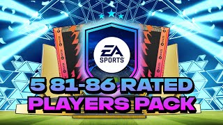 5 X 8186 RATED PLAYERS PACK PROMO PACKS FIFA 22 [upl. by Gine]