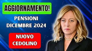 AGGIORNAMENTO❗️PENSIONI DICEMBRE 2024 TREDICESIMA E BONUS INCLUSI [upl. by Conner]