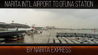 4K Japan Narita Int’l Airport to Ofuna Station by Narita Express [upl. by Haldas264]