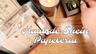 ASMR HAUL papelería y pegatinas de Shein Susurrando [upl. by Ellemac]