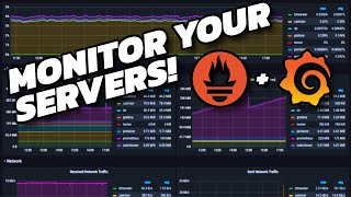 Server Monitoring  Prometheus and Grafana Tutorial [upl. by Hollyanne]