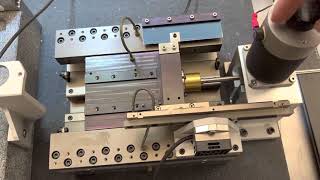 Ultra precision air bearing stage with friction bar drive DTL Z axis [upl. by Tedda]