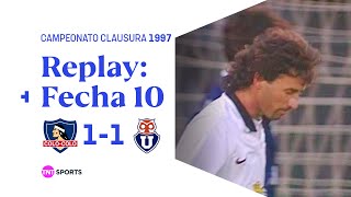 TNT Sports Replay Histórico Colo Colo 11 Universidad de Chile  Clausura 1997 [upl. by Lekcar]